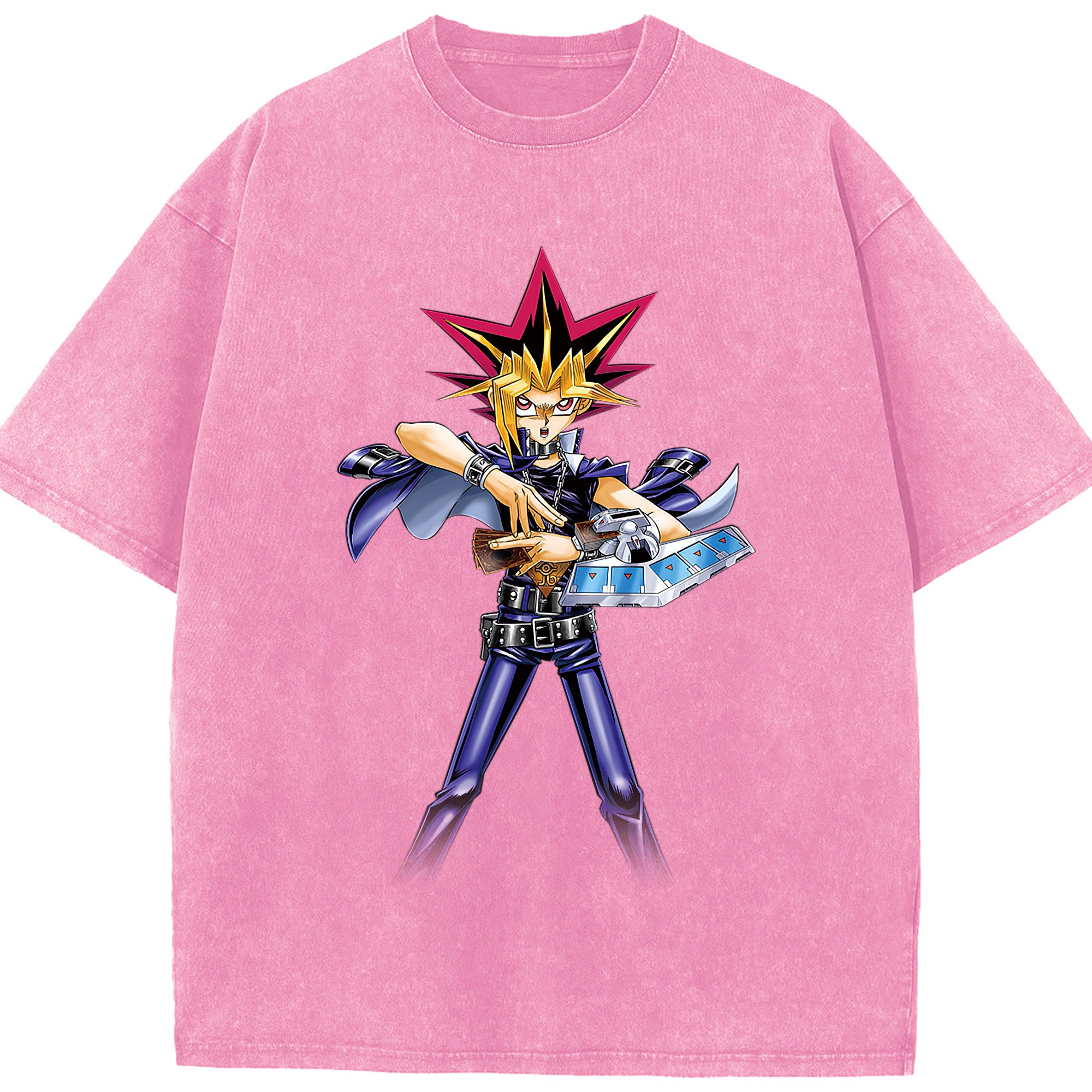 （画像用） 遊☆戯☆王 Yu-Gi-Oh! 綿100% ヴィンテージ風 半袖Tシャツ（フロントプリント）